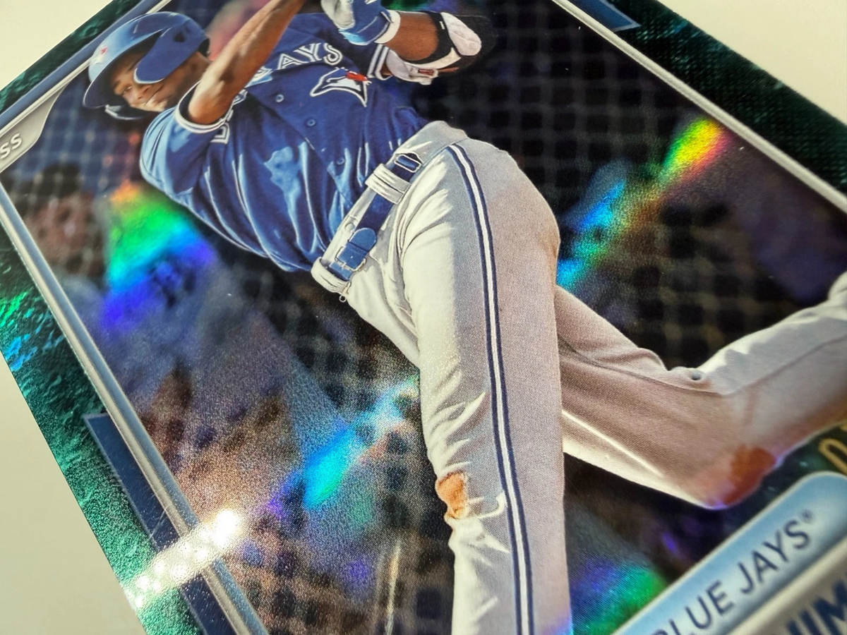 Arjun Nimmala 2024 Bowman Draft Chrome Aqua Lunar Crater Refractor /125 #BDC-102