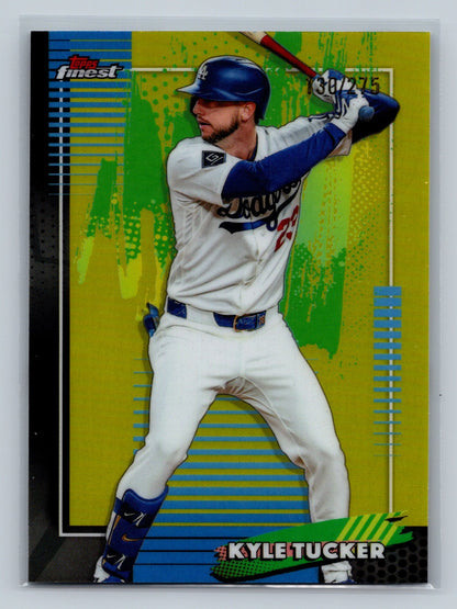 Kyle Tucker 2026 Topps Finest Common Yellow Refractor /275 #14 Dodgers