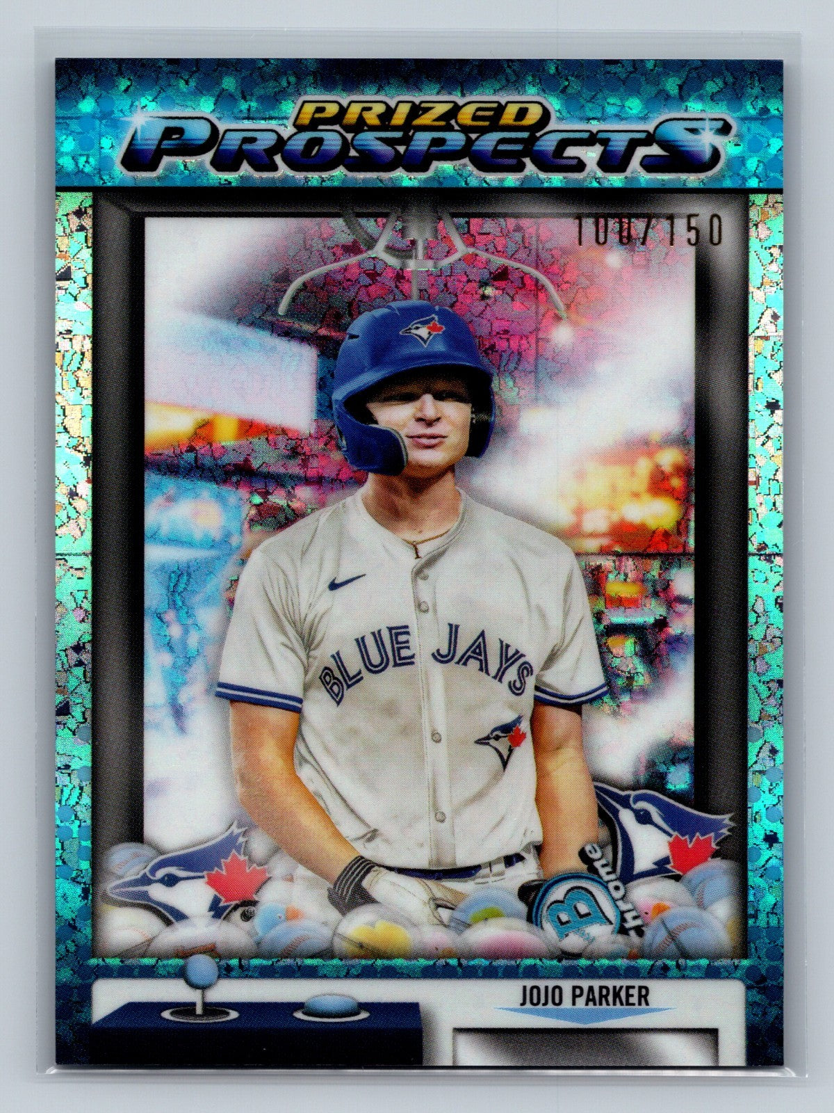 JoJo Parker 2025 Bowman Draft Prized Prospects Mini-Diamond Refractor /150 #PP-9