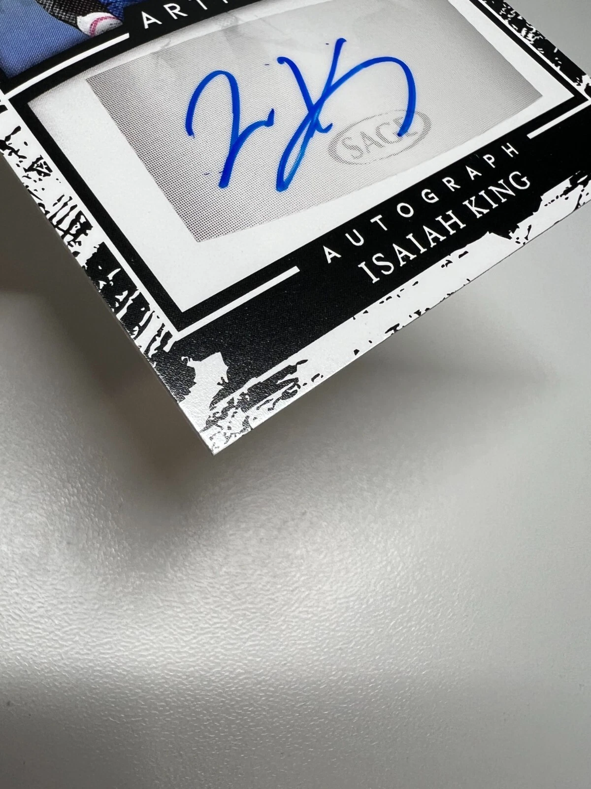 Isaiah King 2022 SAGE Artistry White Auto #A-IK Bulls