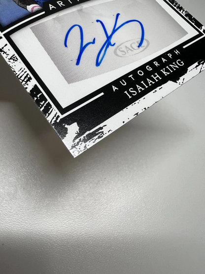 Isaiah King 2022 SAGE Artistry White Auto #A-IK Bulls