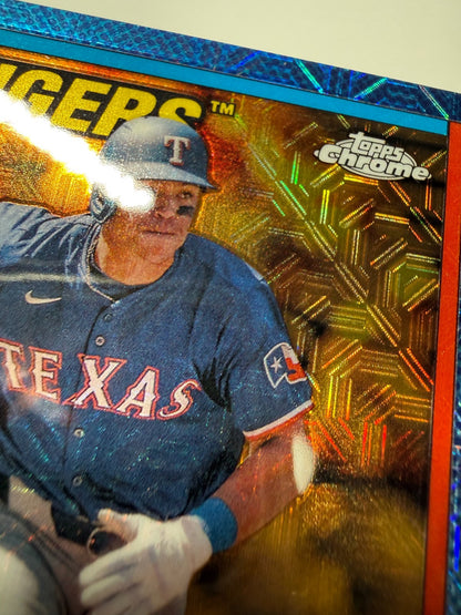 Dustin Harris 2025 Topps Series 2 Gold Mojo Refractor Auto RC /50 #90CA2-DH