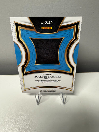 Agustin Ramirez 2025 Panini Select Selective Swatches Silver Prizm RC #SS-AR