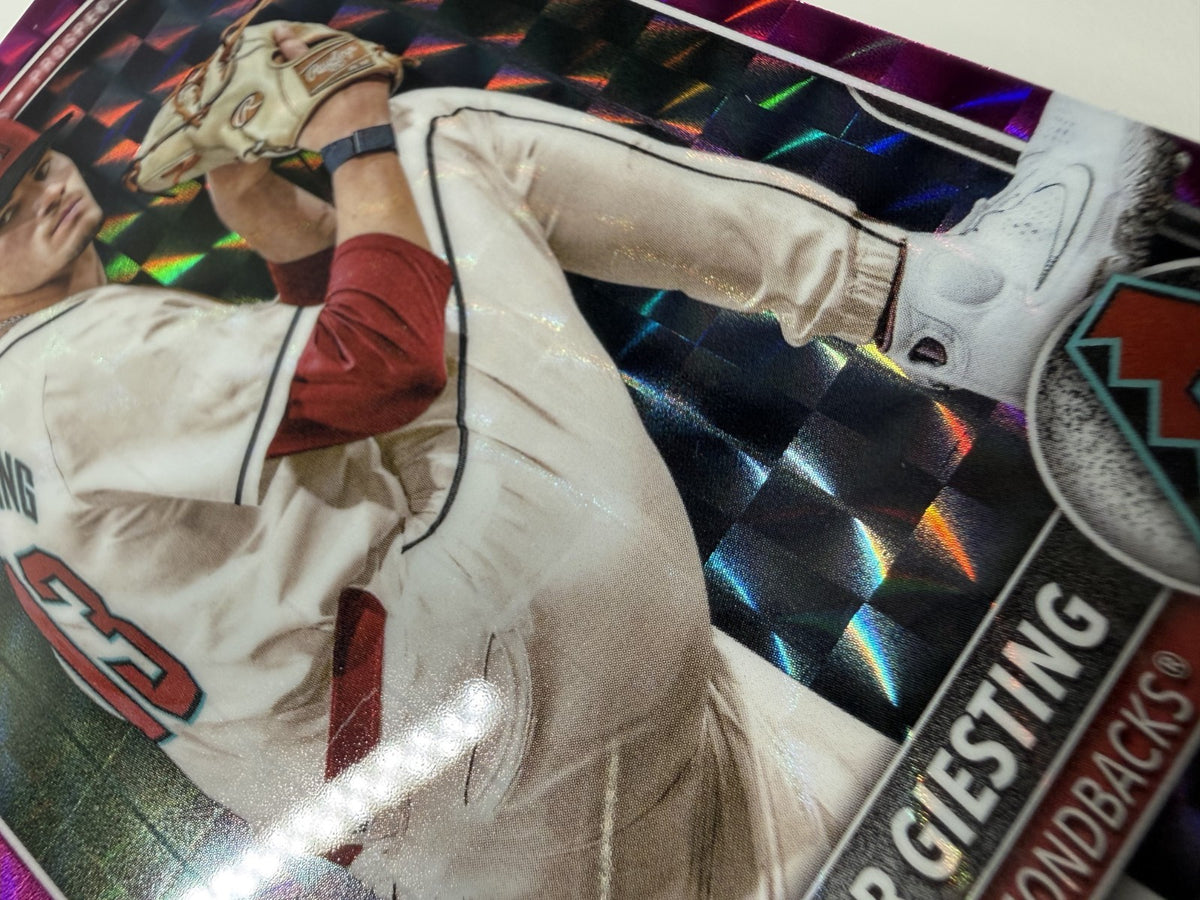 Spencer Giesting 2025 Bowman Chrome 1st Fuchsia Geometric Refractor /299