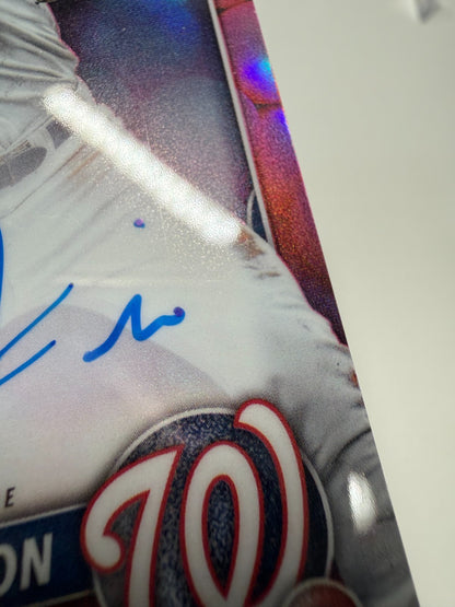 Luke Dickerson 2025 Bowman Chrome 1st Snack Pack Bubble Gum Refractor Auto /5