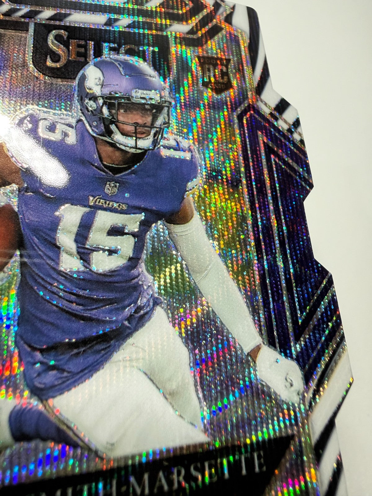 Ihmir Smith-Marsette 2021 Panini Select Concourse Zebra Die Cut Prizm RC #82