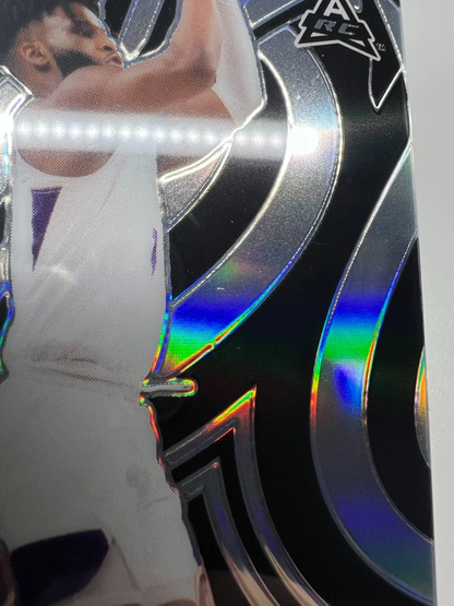 Mike Miles 2022-23 Leaf Optichrome Silver Black Prismatic Auto RC /7 #BA-MM2