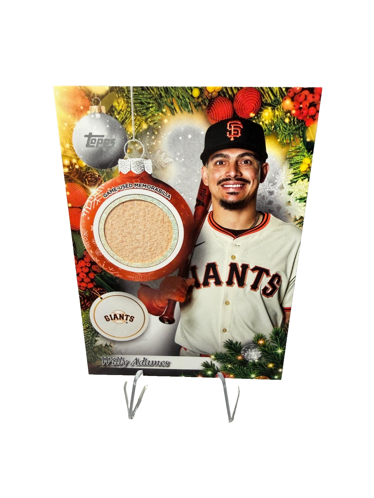 Willy Adames 2025 Topps Holiday Player Relic #PR-WA Giants