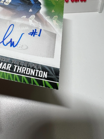 Shemar Thronton 2022 Sage Collectibles Auto #A-ST