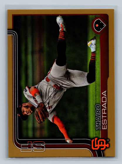 Thairo Estrada 2025 Topps Series 1 Gold /2025 #2 Giants