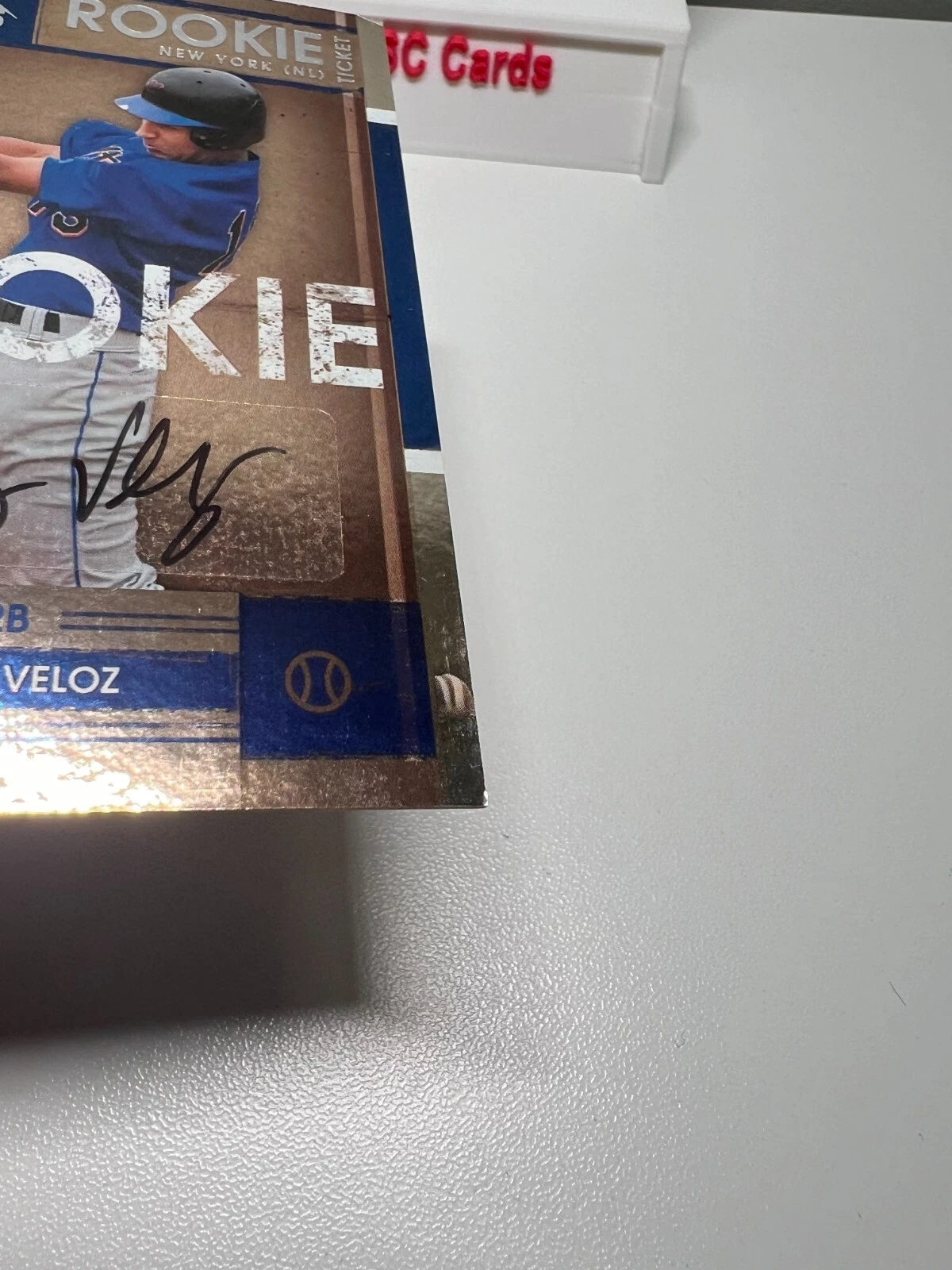 Greg Veloz 2008 Playoff Contenders Rookie Ticket Auto #83 Mets