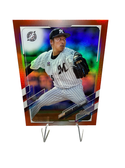 Manabu Mima 2021 Topps Japanese NPB Orange Foil Parallel /25 #57