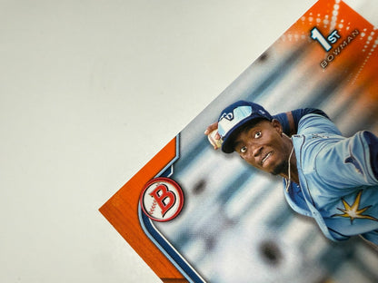 Alejandro Pie 2022 Bowman 1st Paper Orange /25 #BP-99 Rays