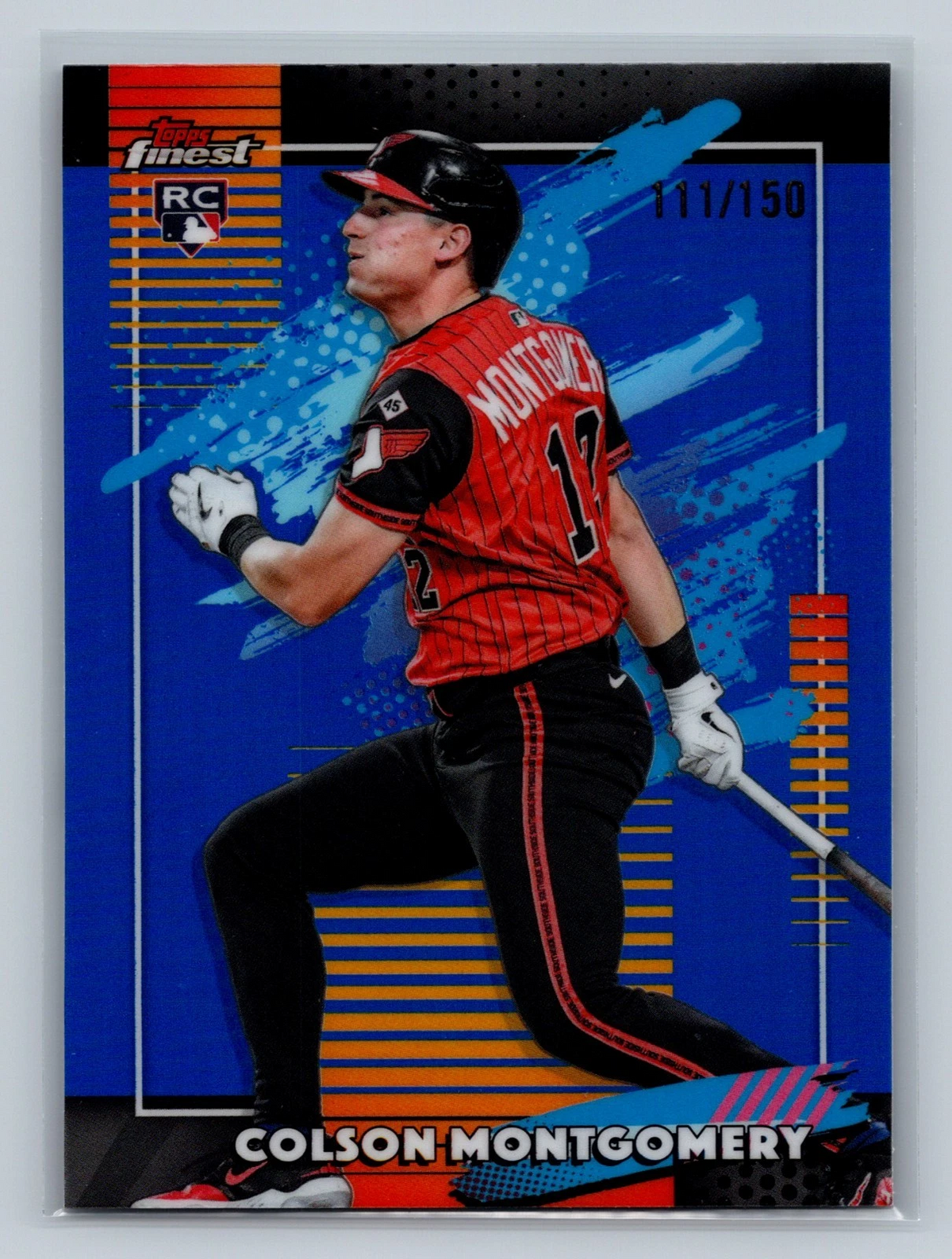 Colson Montgomery 2026 Topps Finest Uncommon Blue Refractor RC /150 #170