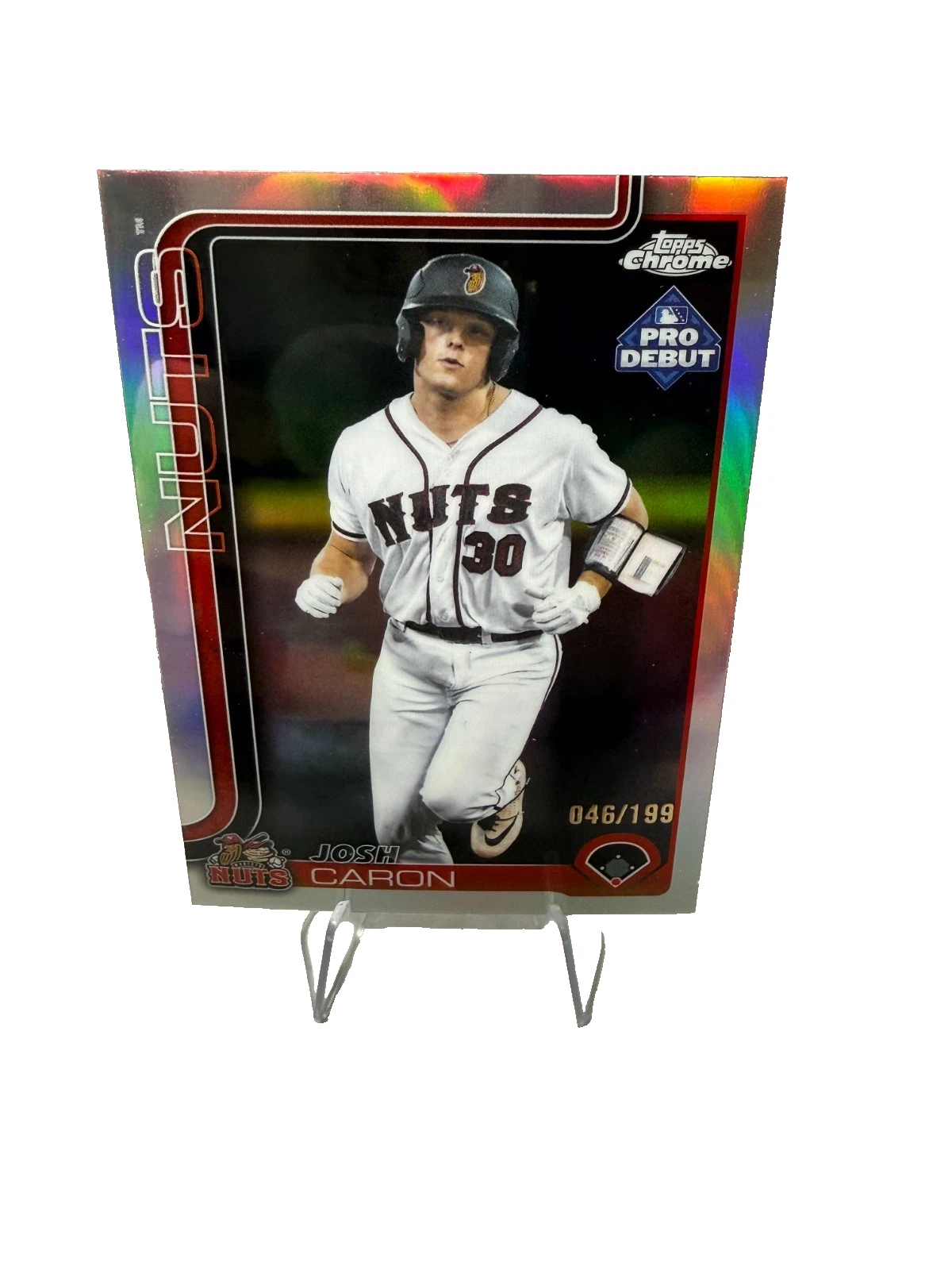 Josh Caron 2025 Topps Pro Debut Refractor /199 #PDC-189 Nuts