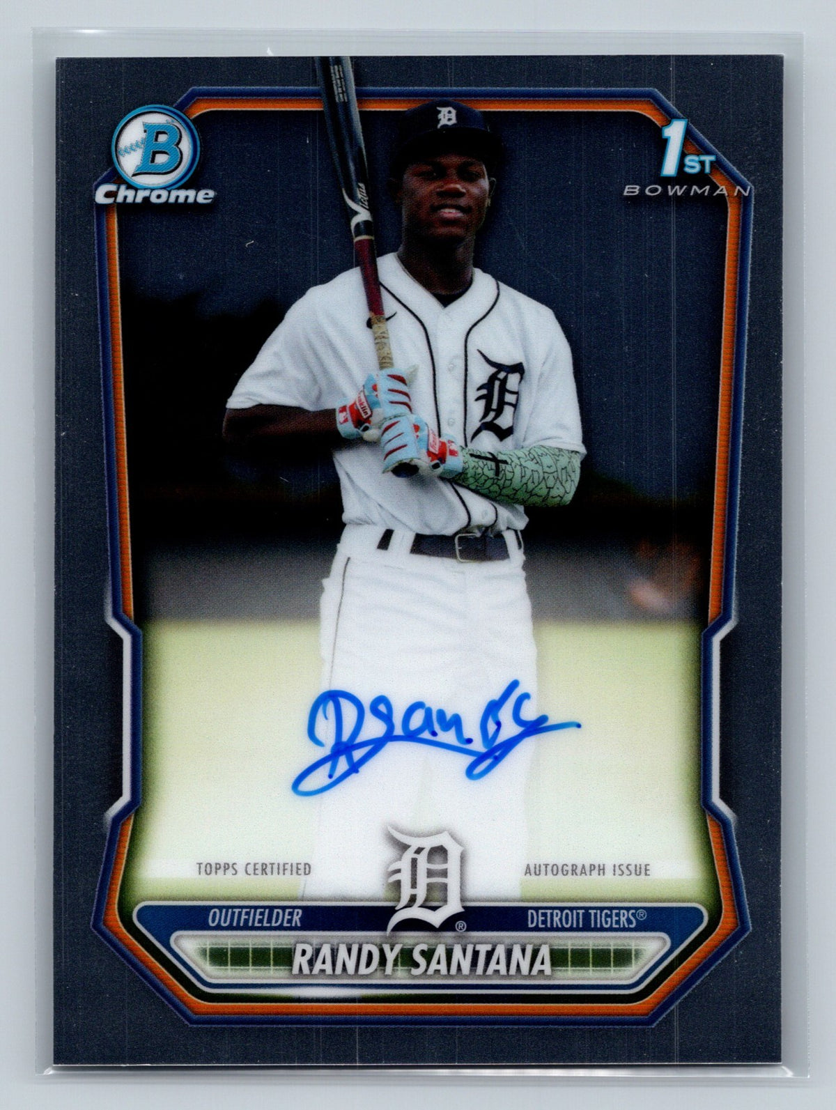 Randy Santana 2026 Bowman Chrome 1st Auto #CPA-RS Tigers