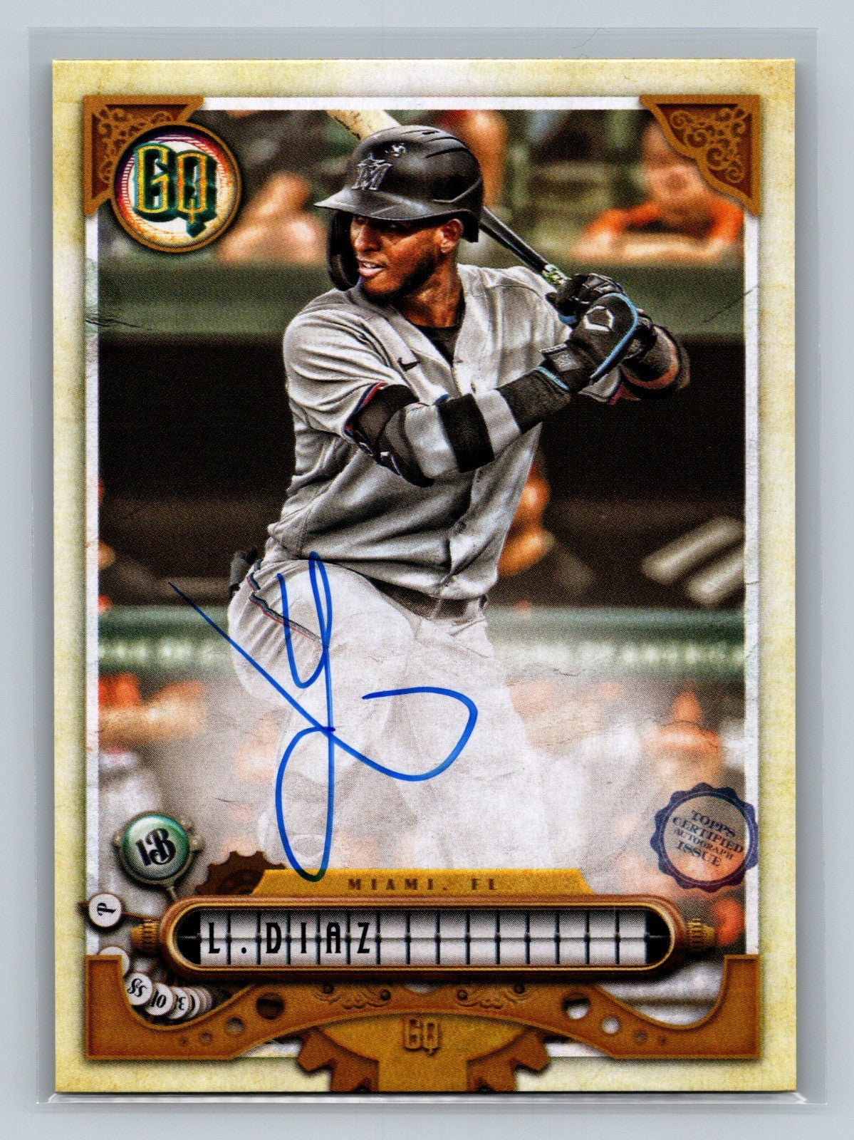 Lewin Diaz 2022 Topps Gypsy Queen GQ Auto #GQA-LD Marlins