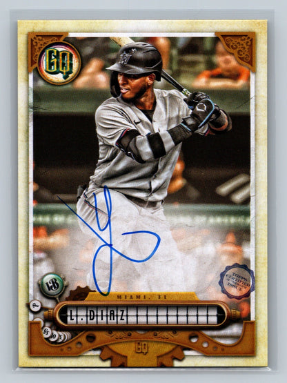 Lewin Diaz 2022 Topps Gypsy Queen GQ Auto #GQA-LD Marlins