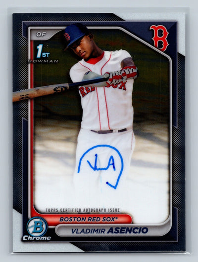 Vladimir Asencio 2024 Bowman Chrome 1st Auto #CPA-VA Red Sox