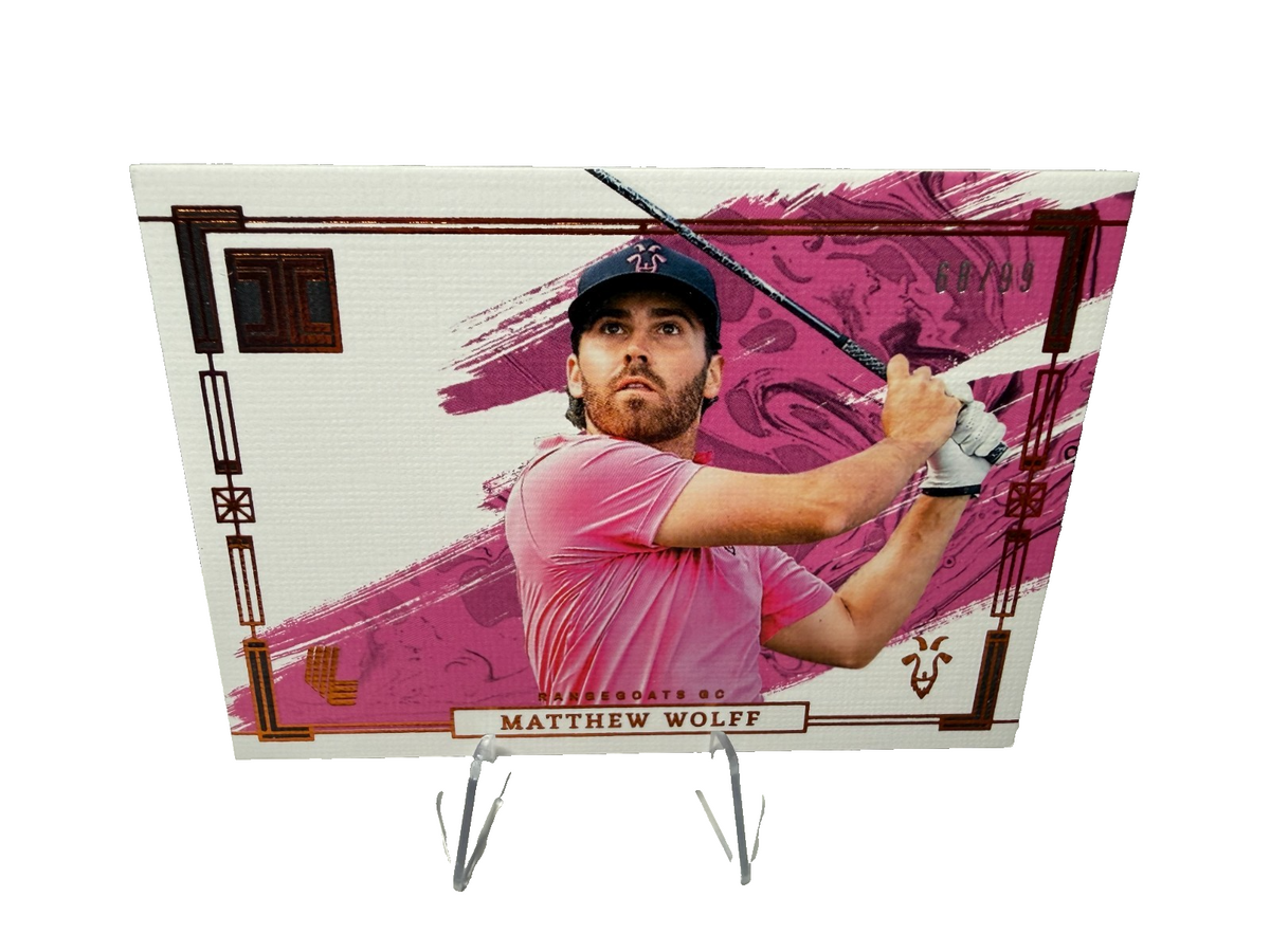 Matthew Wolff 2024 Panini Impeccable LIV Golf Pink /99 #36 RangeGoats GC