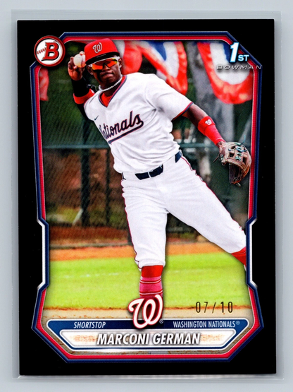 Marconi German 2026 Bowman 1st Paper Black /10 #BP-100 Nationals