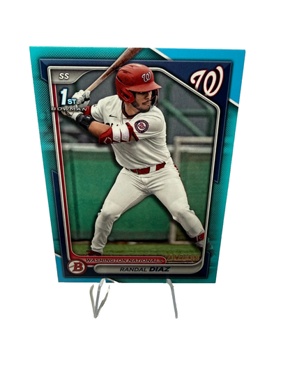 Randal Diaz 2024 Bowman Draft 1st Paper Sky Blue /499 #BD-199 Nationals