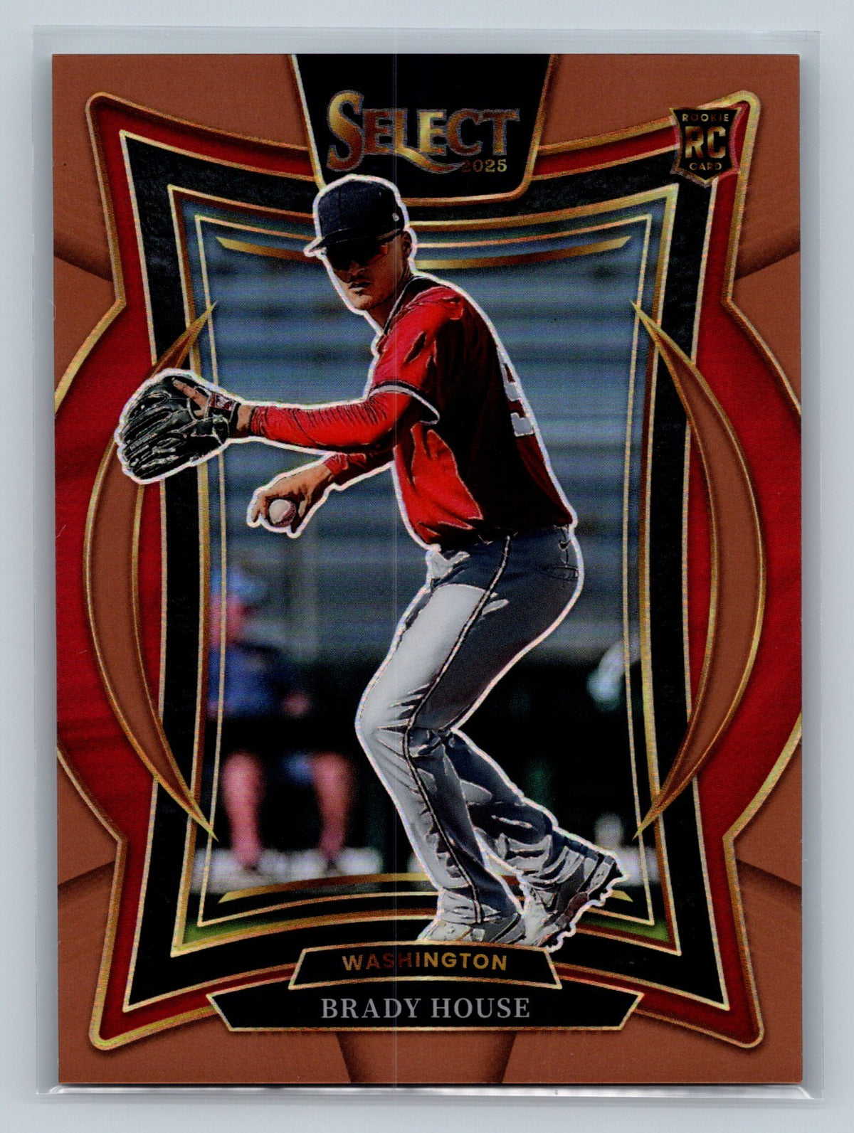 Brady House 2025 Panini Select Concourse Bronze Prizm RC /125 #53 Nationals