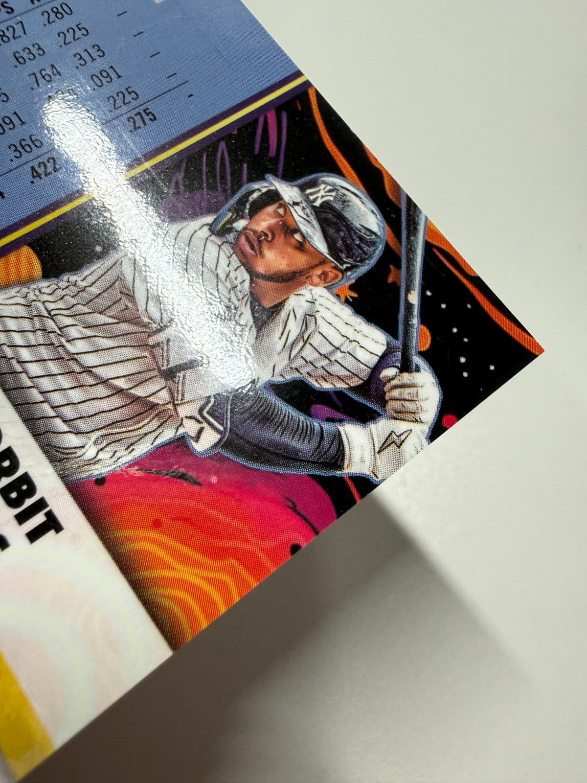 Jorbit Vivas 2025 Topps Chrome Cosmic Red Flare Refractor RC /5 #92 Yankees
