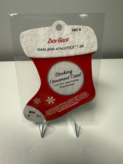 Zack Gelof 2024 Topps Holiday Stocking Die-Cut Ornaments RC #SDC-8 Athletics