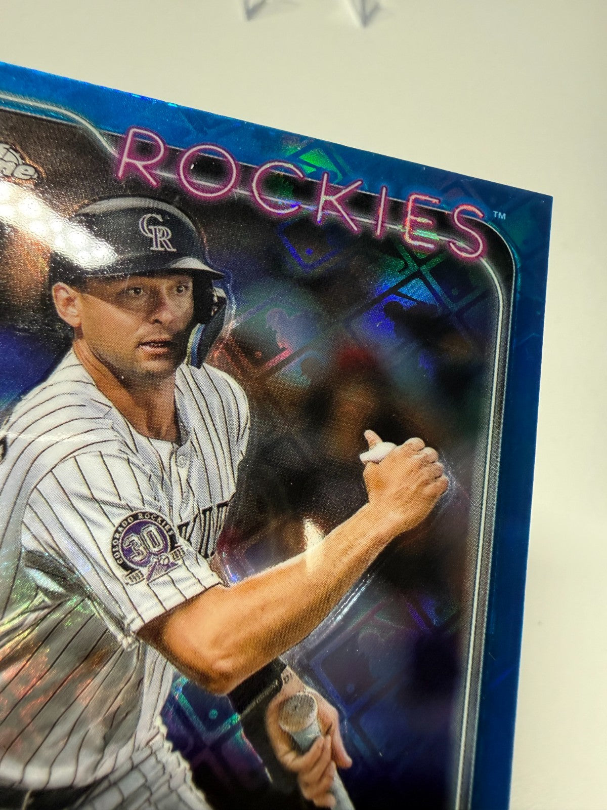 Coco Montes 2024 Topps Chrome Blue Logofractor RC /150 #182 Rockies