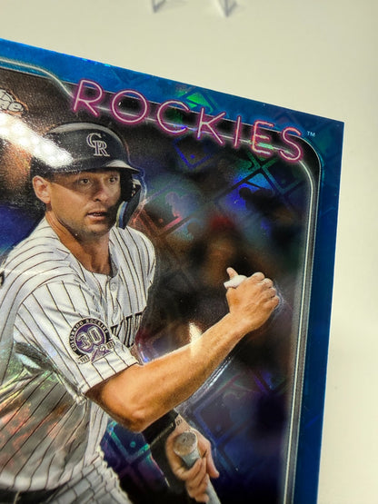 Coco Montes 2024 Topps Chrome Blue Logofractor RC /150 #182 Rockies