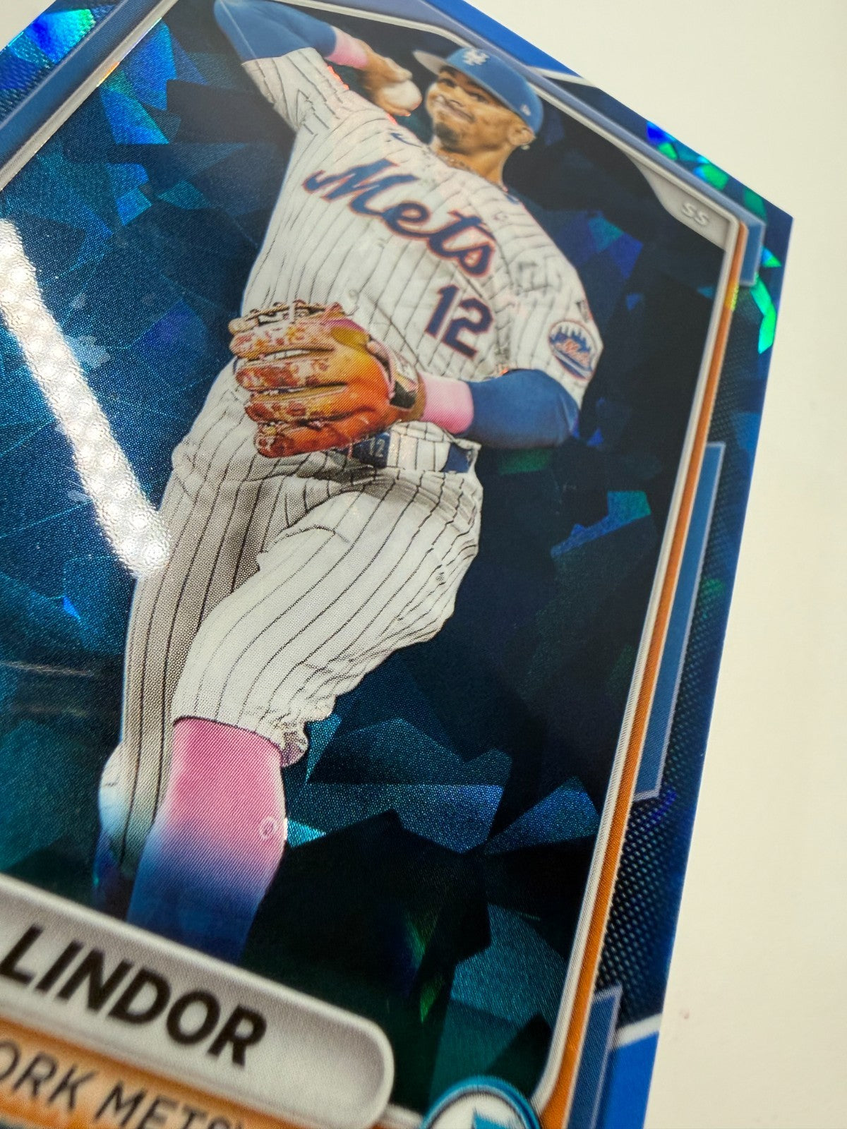 Francisco Lindor 2024 Bowman Chrome Sapphire Edition #35 Mets