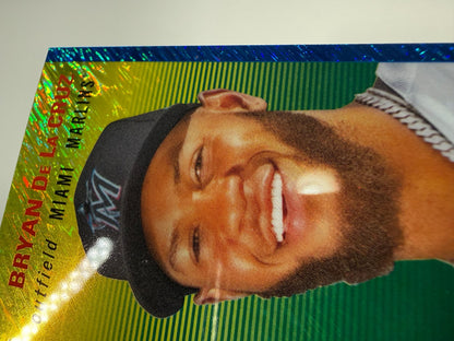 Bryan De La Cruz 2023 Topps Chrome Platinum Blue Shimmer Refractor /100 #223