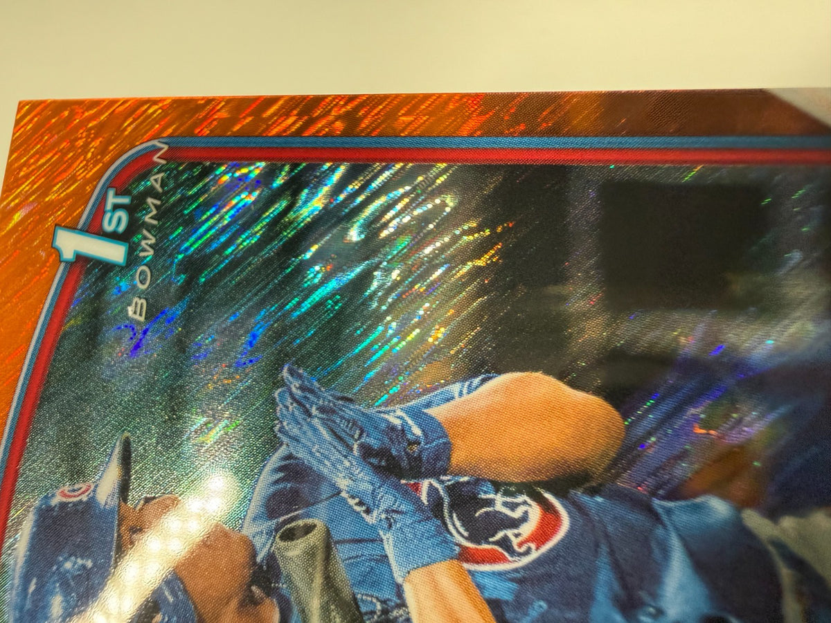 Moises Ballesteros 2023 Bowman Chrome 1st Orange Shimmer Refractor /25 #BCP-11