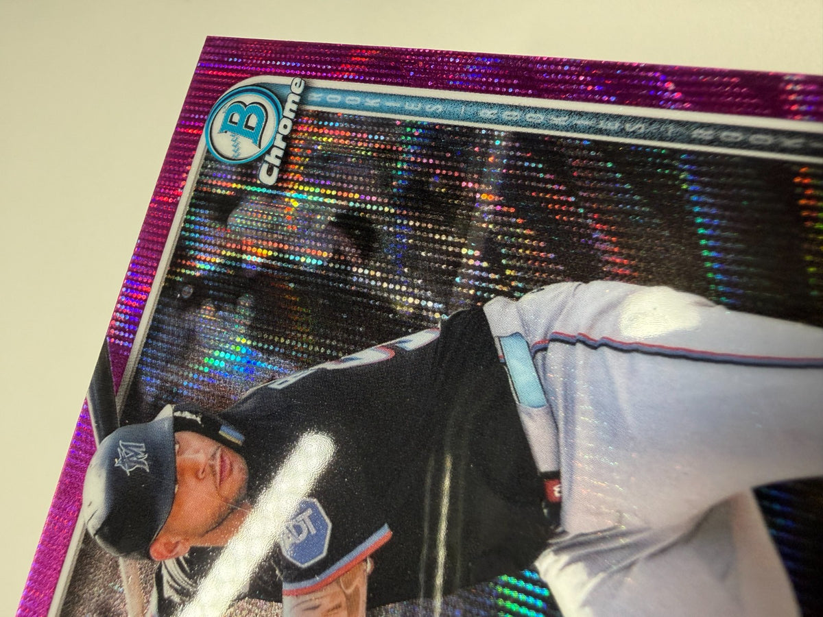 Agustin Ramirez 2025 Bowman Chrome Fuchsia Wave Refractor RC /299 #91 Marlins