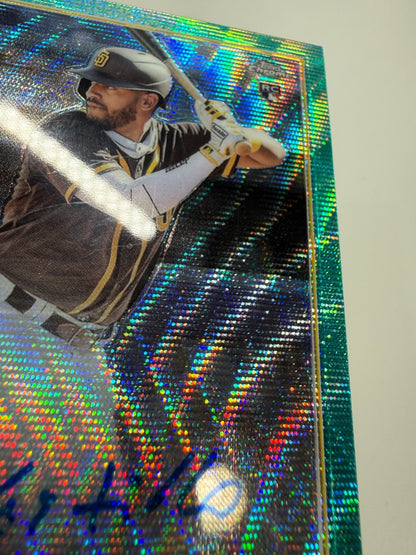 Ivan Castillo 2022 Topps Chrome Aqua Wave Refractor Auto RC /199 #RA-IC Padres