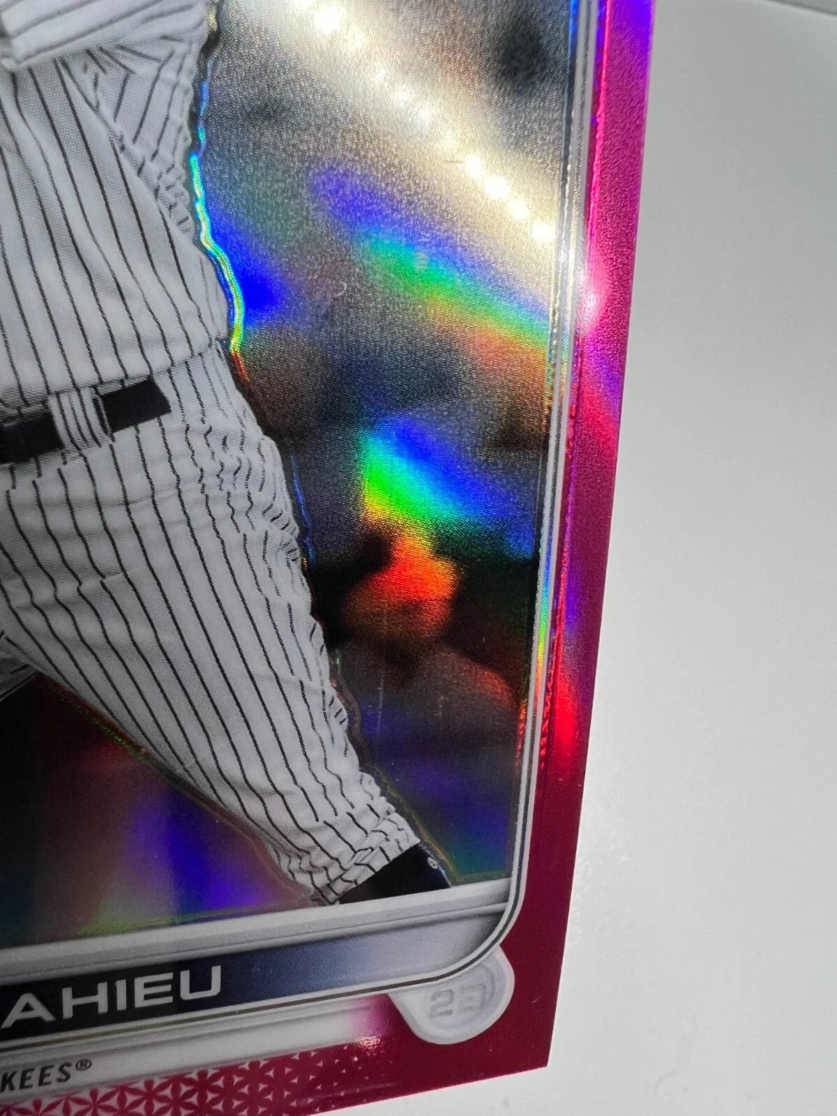 DJ LeMahieu 2022 Topps Chrome Pink Refractor /399 #20 Yankees