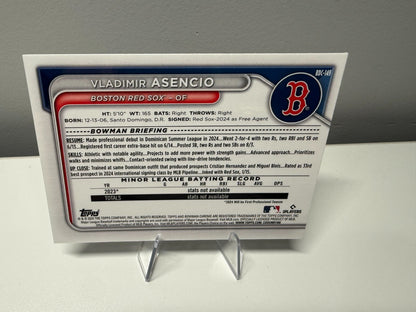 Vladimir Asencio 2024 Bowman Draft Chrome Blue Refractor /150 #BDC-149 Red Sox