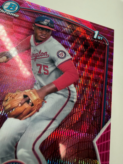 Edwin Solano 2023 Bowman Chrome 1st Fuchsia Wave Refractor /199 #BCP-169