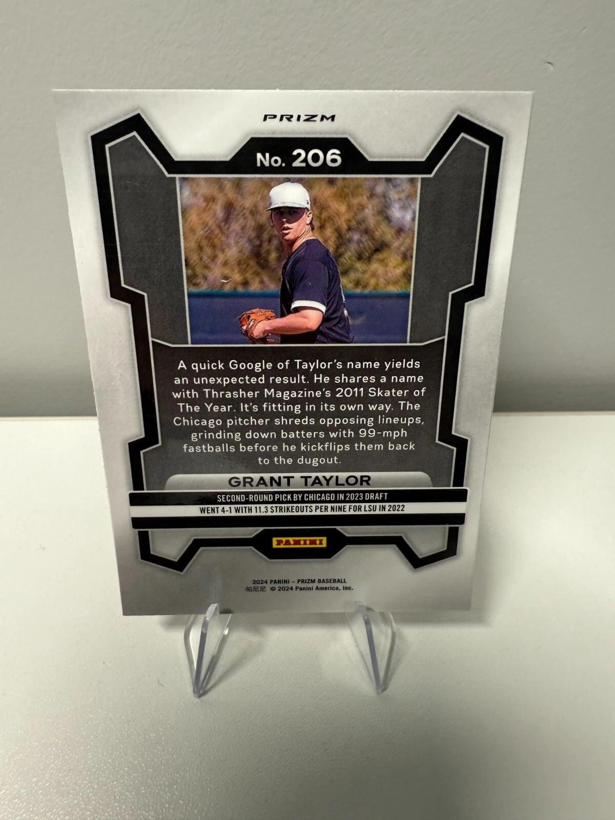 Grant Taylor 2024 Prizm Red Wave #206 White Sox