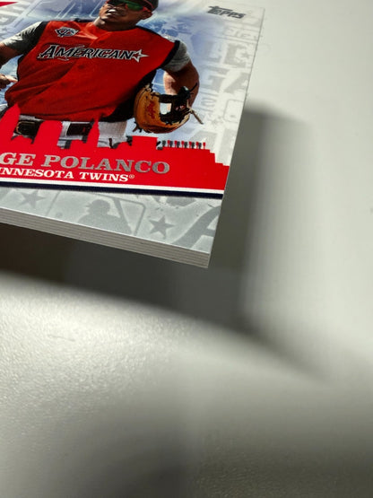 Jorge Polanco 2019 Topps Update Series All Star Stitches Gold /50 #ASSR-JP Twins