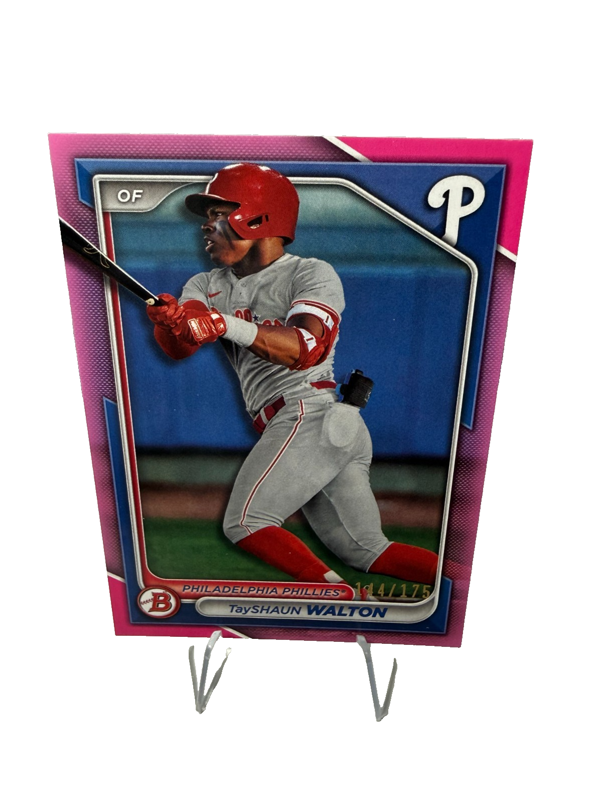 TayShaun Walton 2024 Bowman Paper Prospect Pink /175 #BP-113 Phillies
