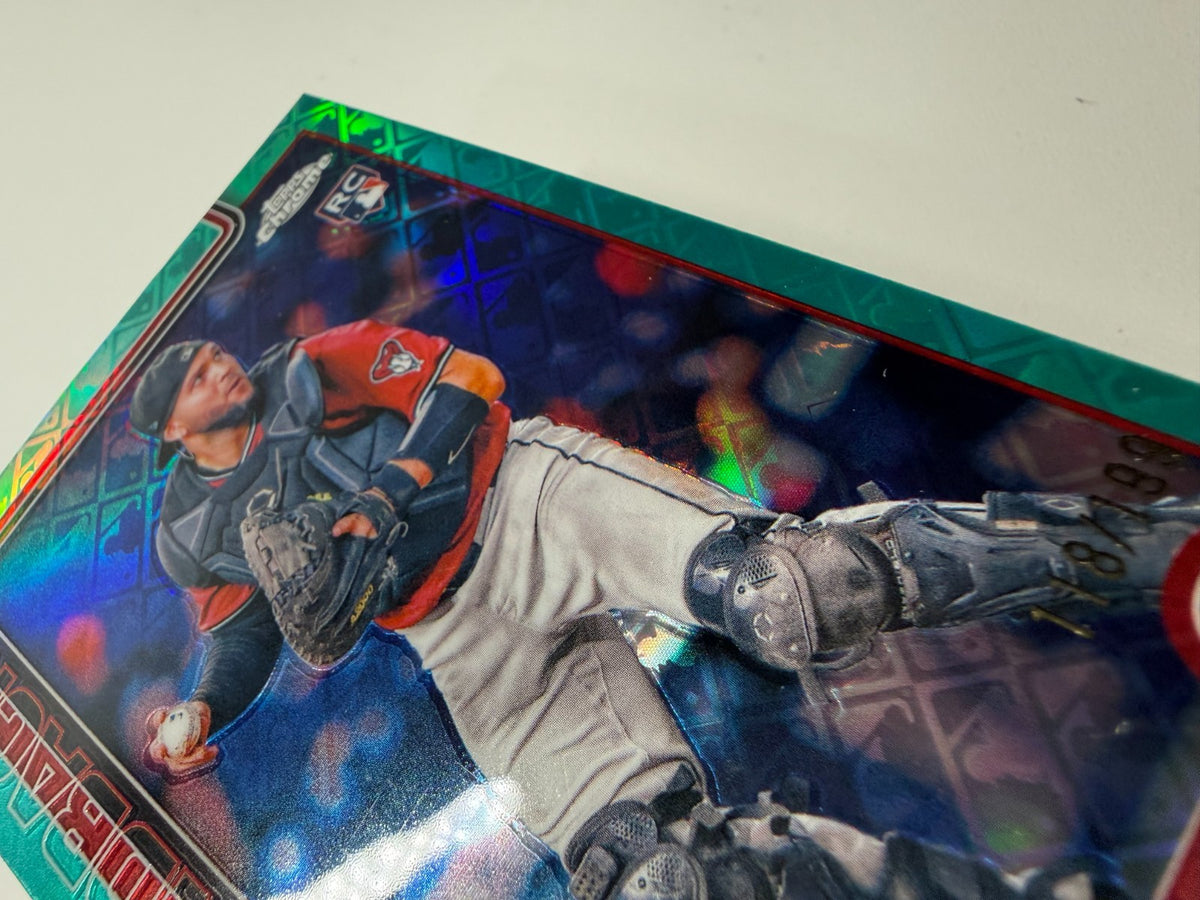 Adrian Del Castillo 2025 Topps Chrome Logofractor Aqua Refractor RC /199 #240