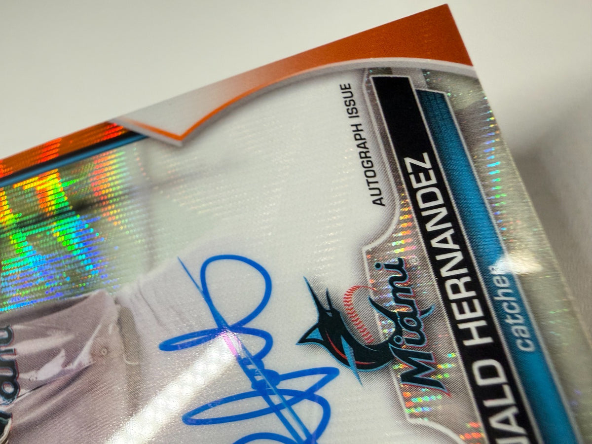 Ronald Hernandez 2023 Bowman Chrome 1st Orange Wave Refractor Auto /25 #CPA-RH
