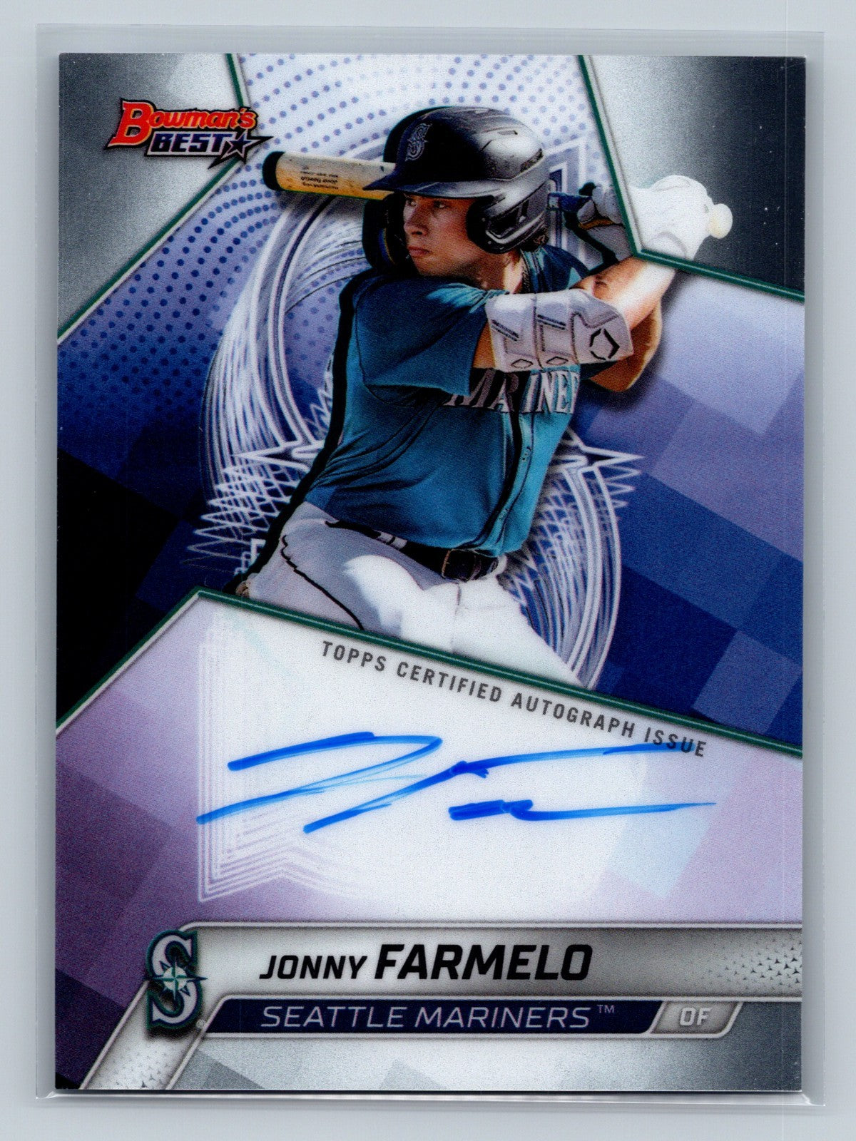 Jonny Farmelo 2025 Bowman's Best of 2025 Auto #B25-JF Mariners