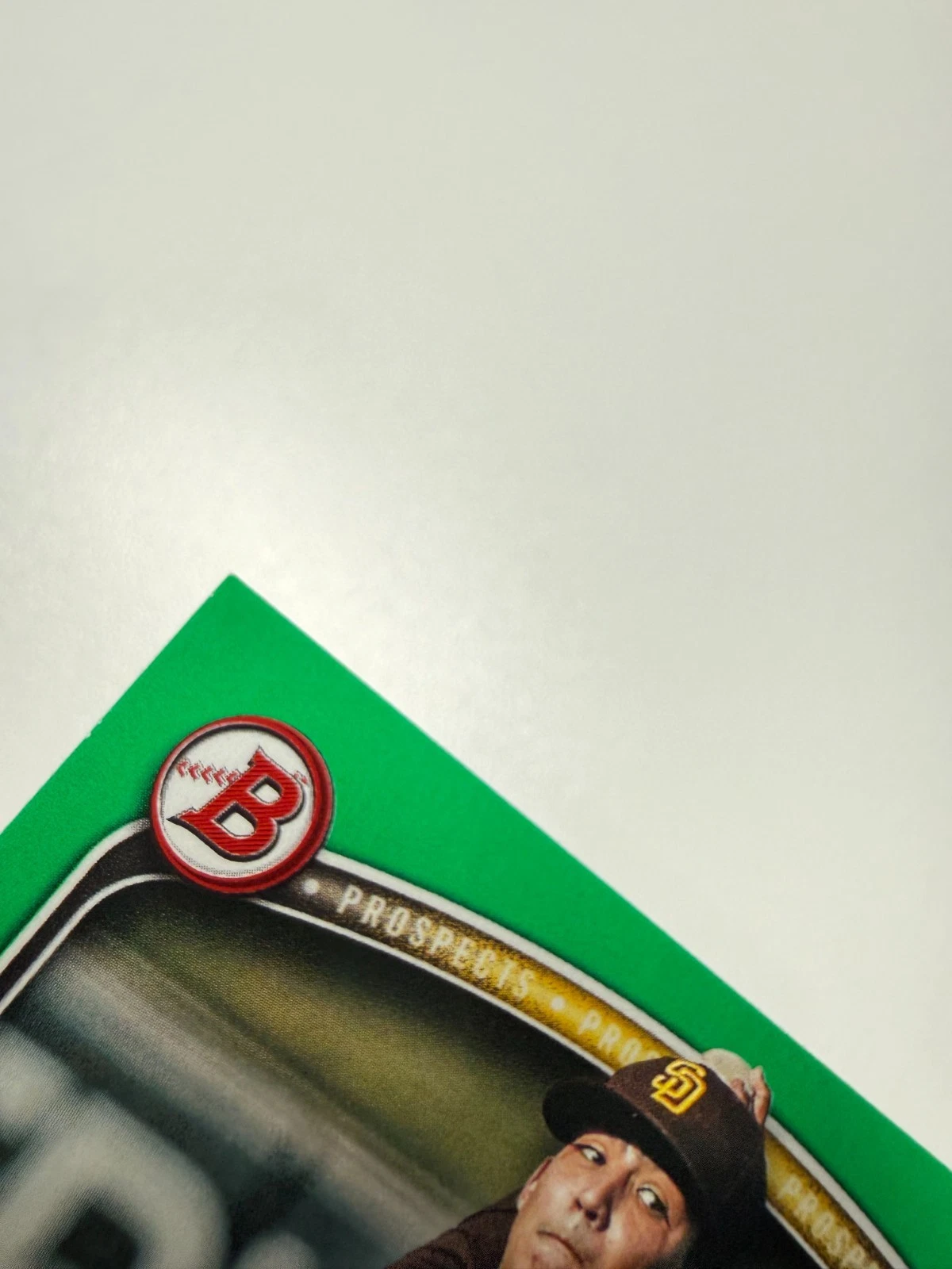 Humberto Cruz 2025 Bowman 1st Paper Green /99 #BP-96 Padres