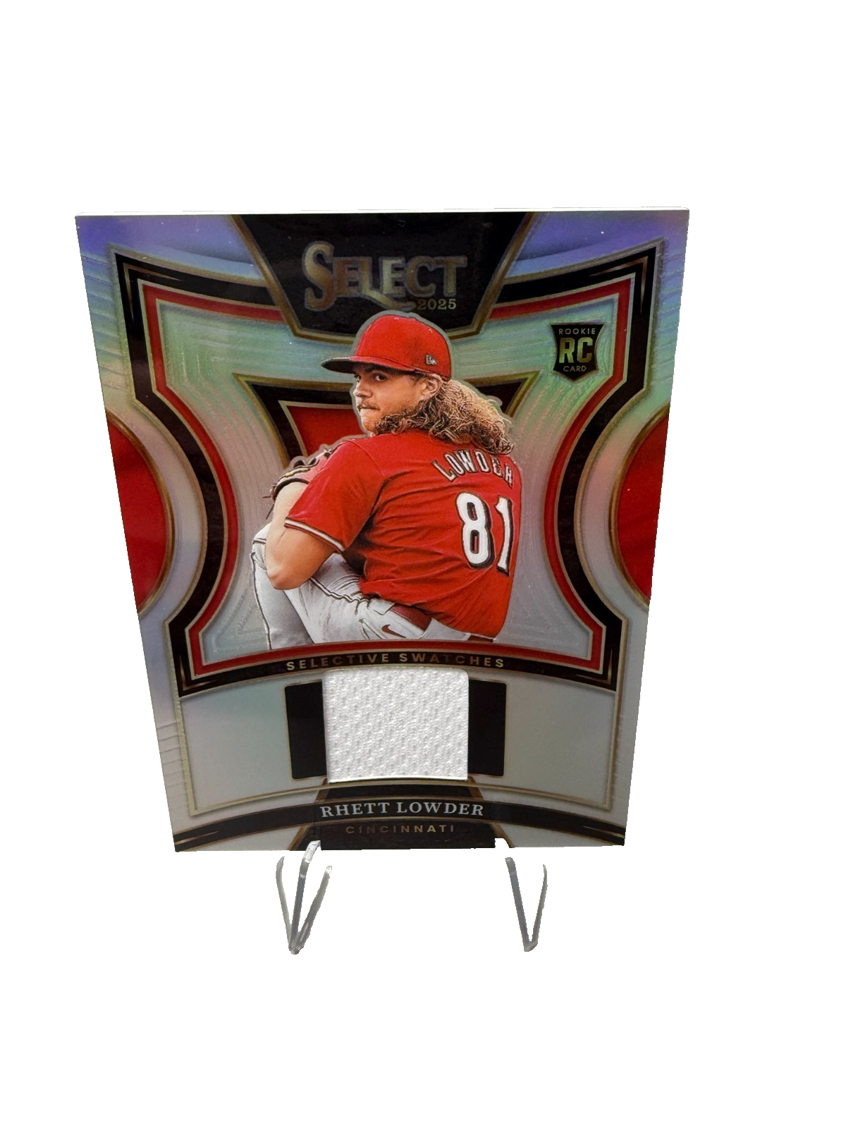 Rhett Lowder 2025 Panini Select Selective Swatches RC #SS-RL Reds