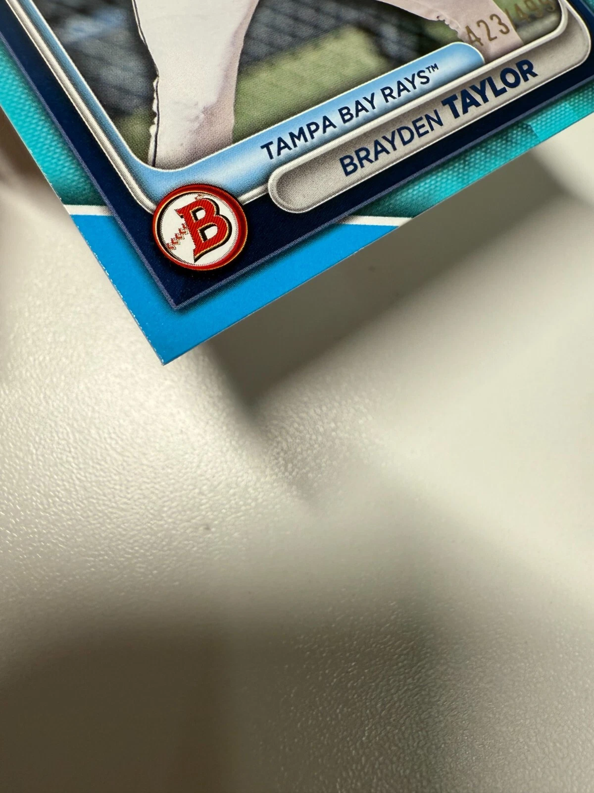 Brayden Taylor 2024 Bowman Draft Paper Sky Blue /499 #BD-182 Rays