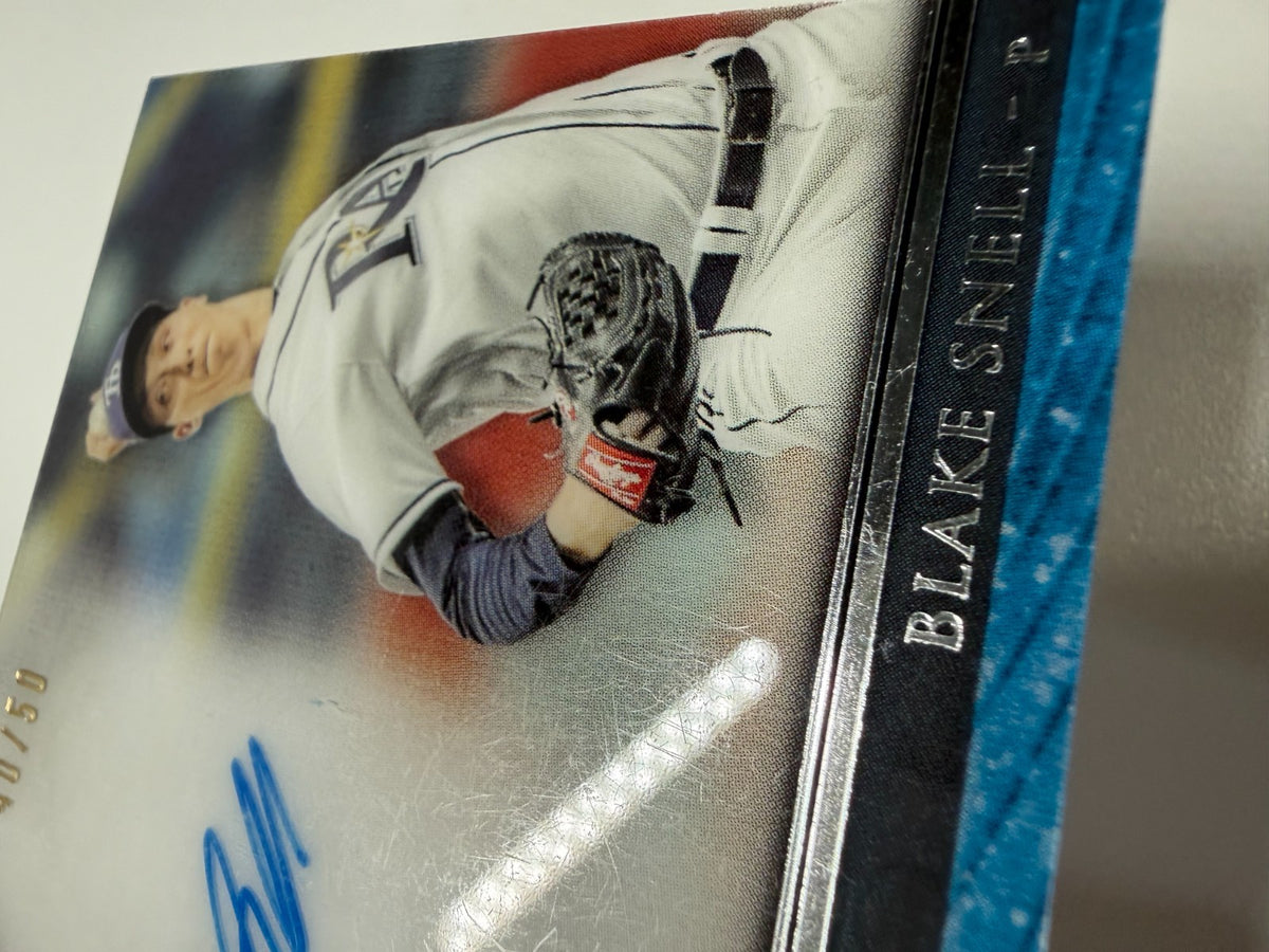 Blake Snell 2017 Topps Tribute Purple Auto /50 #TA-BS Rays