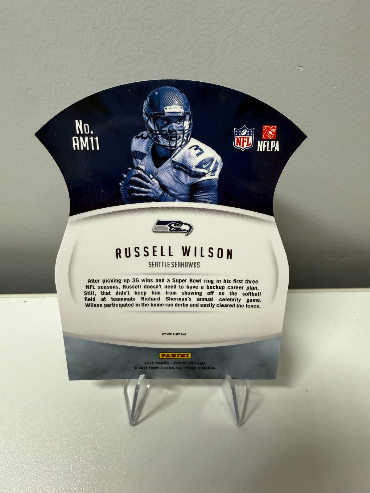 Russell Wilson 2015 Panini Prizm Air Marshals Silver Prizm #AM11 Seahawks